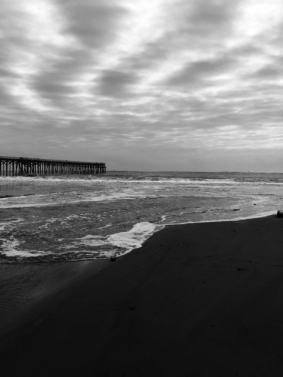 pier at dusk